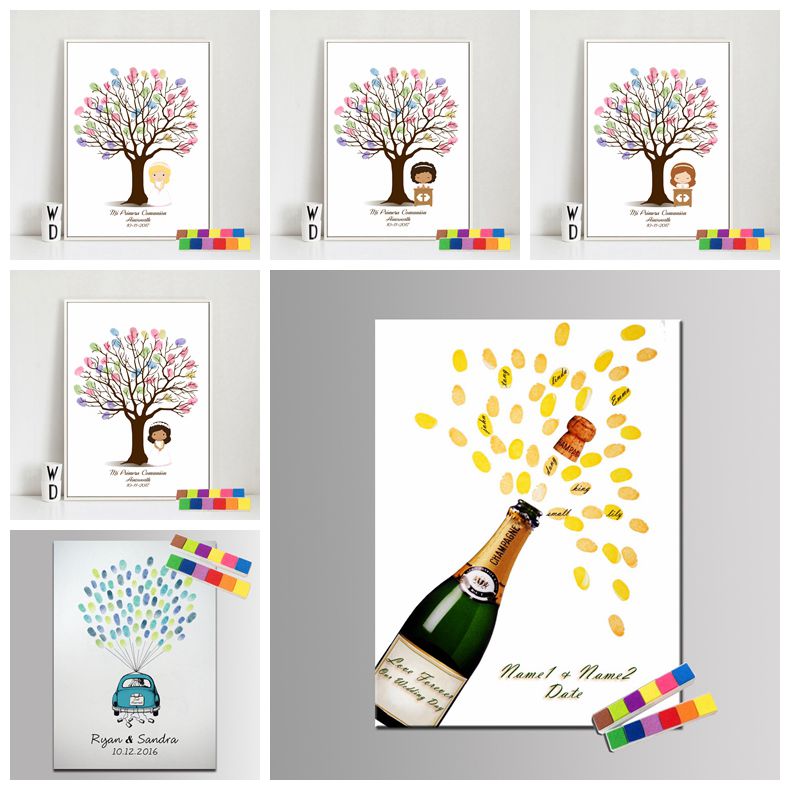 Personalized Guest Book - Bruiloft gastenboek Gepersonaliseerde huwelijksgeschenken voor gasten