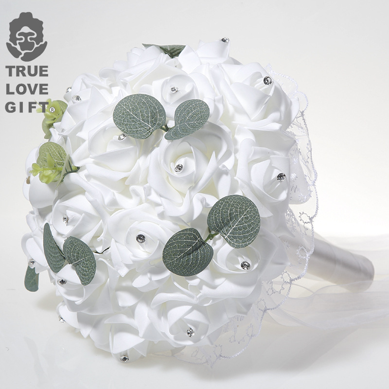 Wedding Ceremony Supply - 1 stks bruiloft handboeket bruid eucalyptus