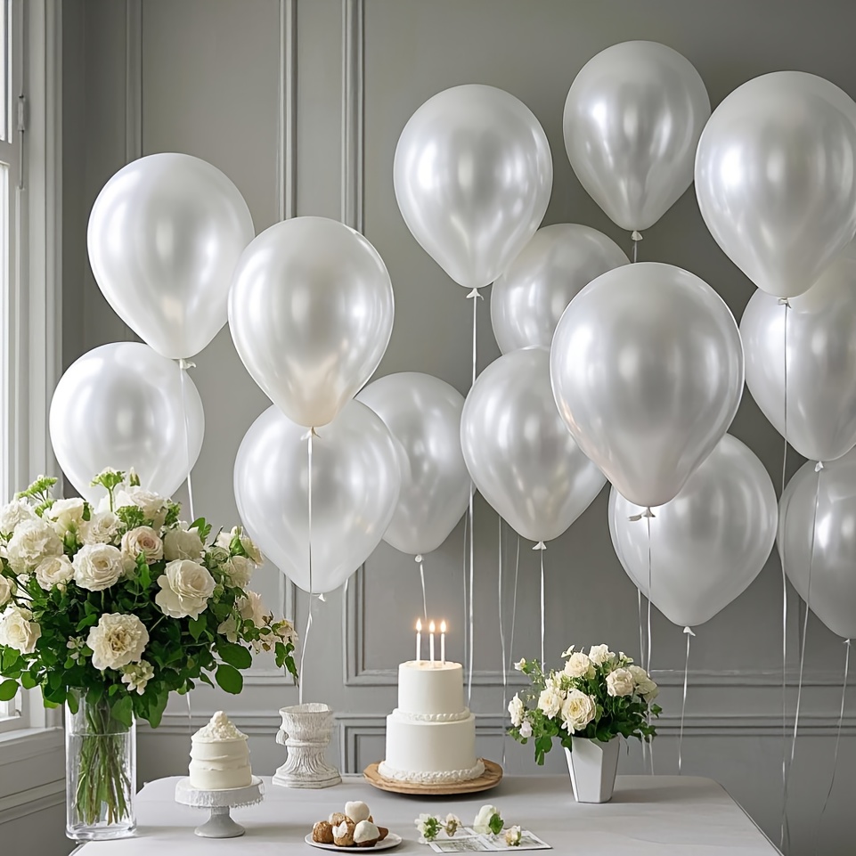 Wedding Ceremony Supply - Parelwitte ballonnenset, geschikt voor verjaardagen, bruiloften,