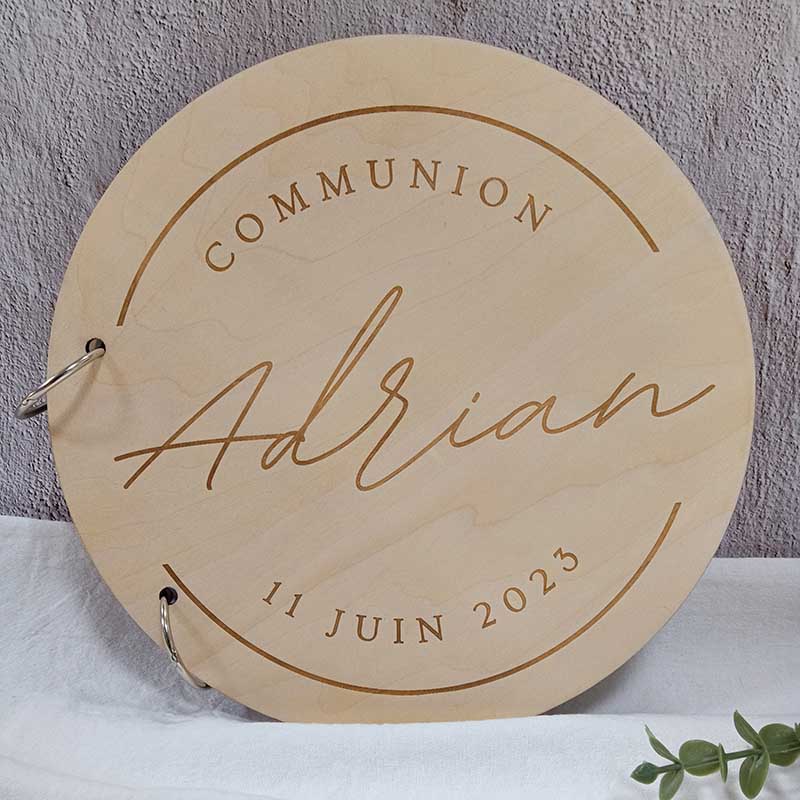 Personalized Guest Book - Gepersonaliseerde Houten Gastenboek Wedding Gastenboek Baby
