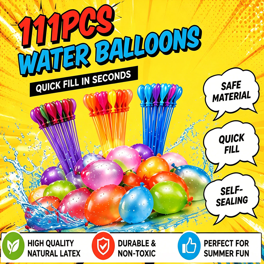 Wedding Water Supply - 111-delige combo-pack snelvullende zelfdichtende waterballonnen zomerse