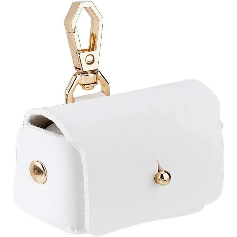 Ring Bearer Pillow - Witte hond ringdrager houder lederen kussen