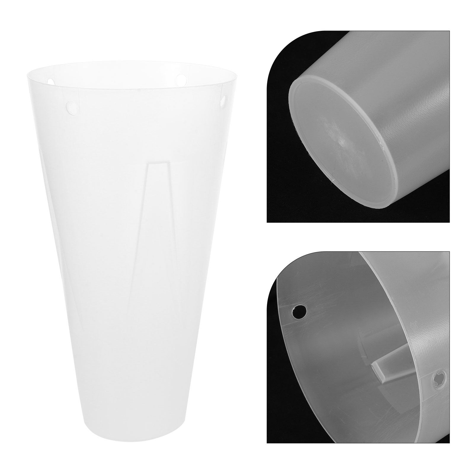 Wedding Floral Supply - 4-delige ronde bloemboeket bevestigingsset, witte minimalistische