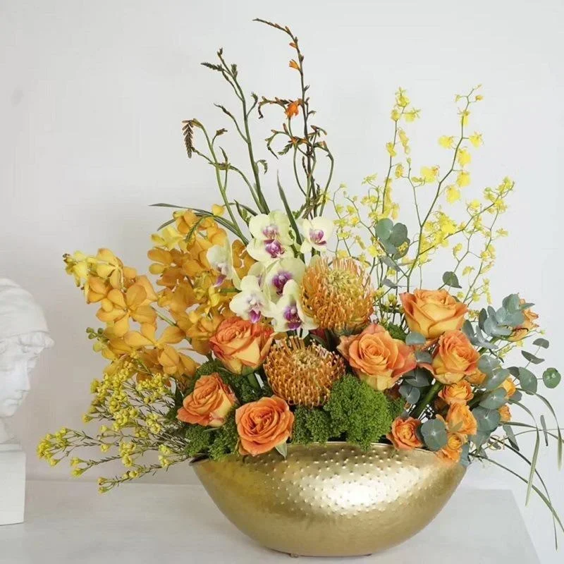Centerpiece Vase Tall - Nieuwe Grote Maat Gouden Kom Pot