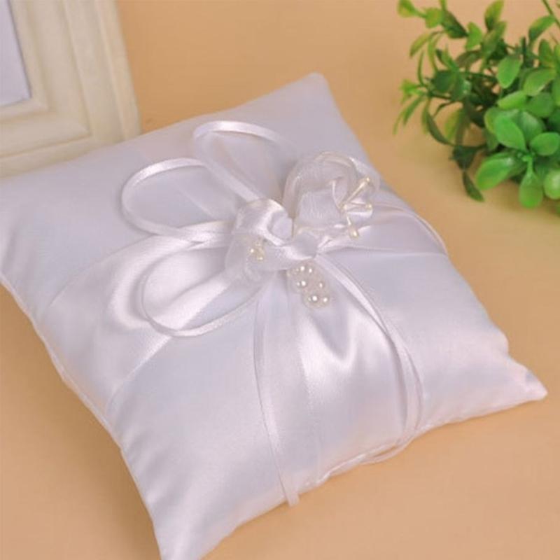 Ring Bearer Pillow - P9FE Wedding Pearls Rings kussen voor