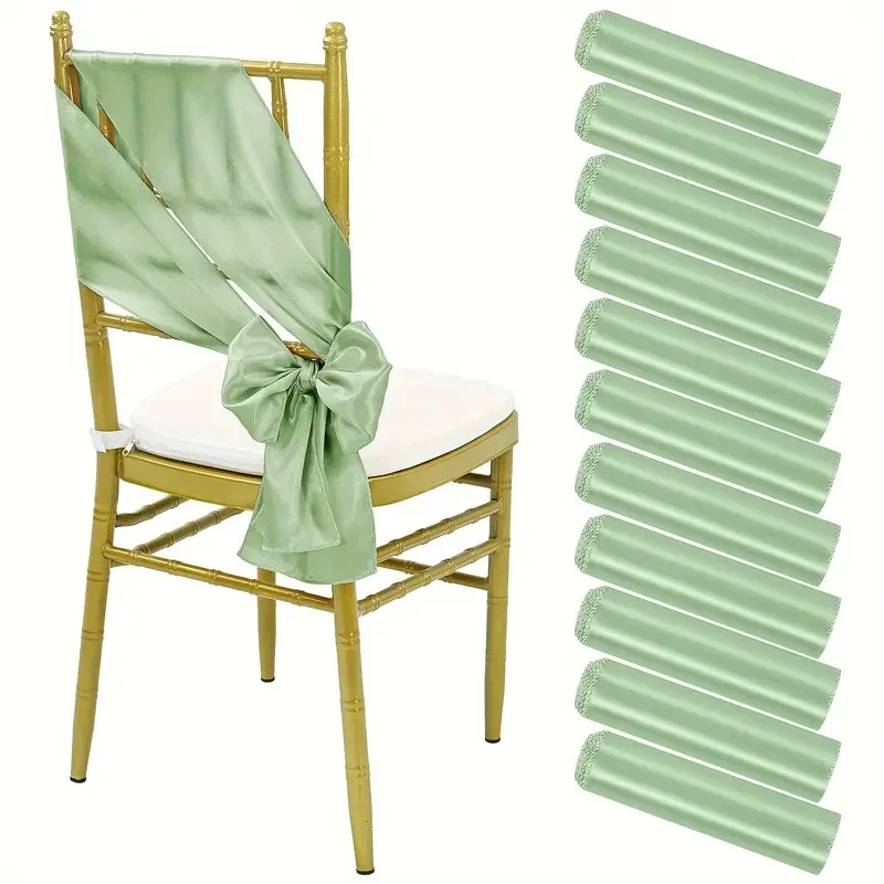 Wedding Supply Wholesale - Groothandel 10/50 stuks Satijnen Stoel Sjerpen