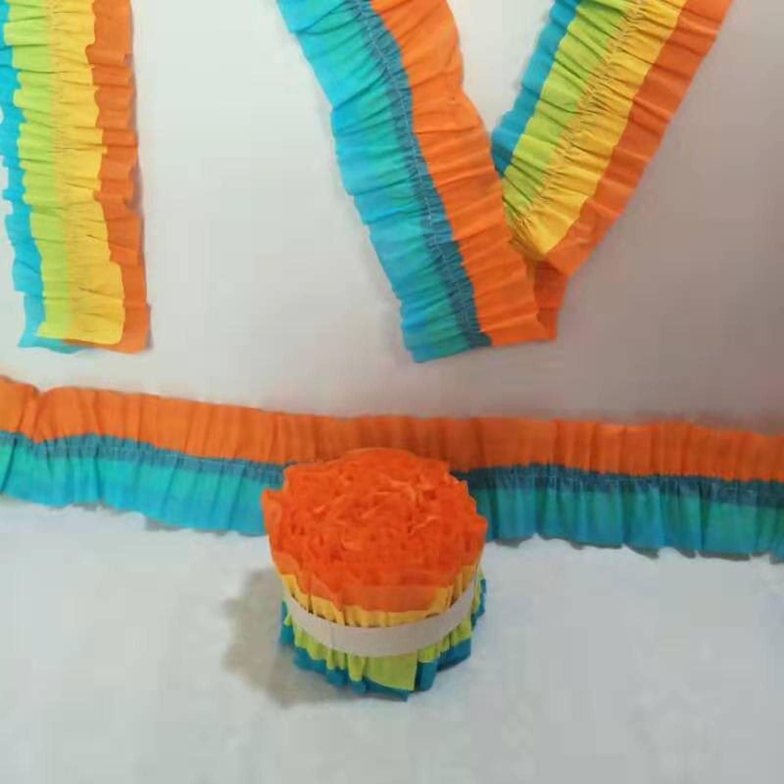 Papercraft Supply Ribbon - 2 stuks kreukelpapierrol crêpepapier streamers bruiloft