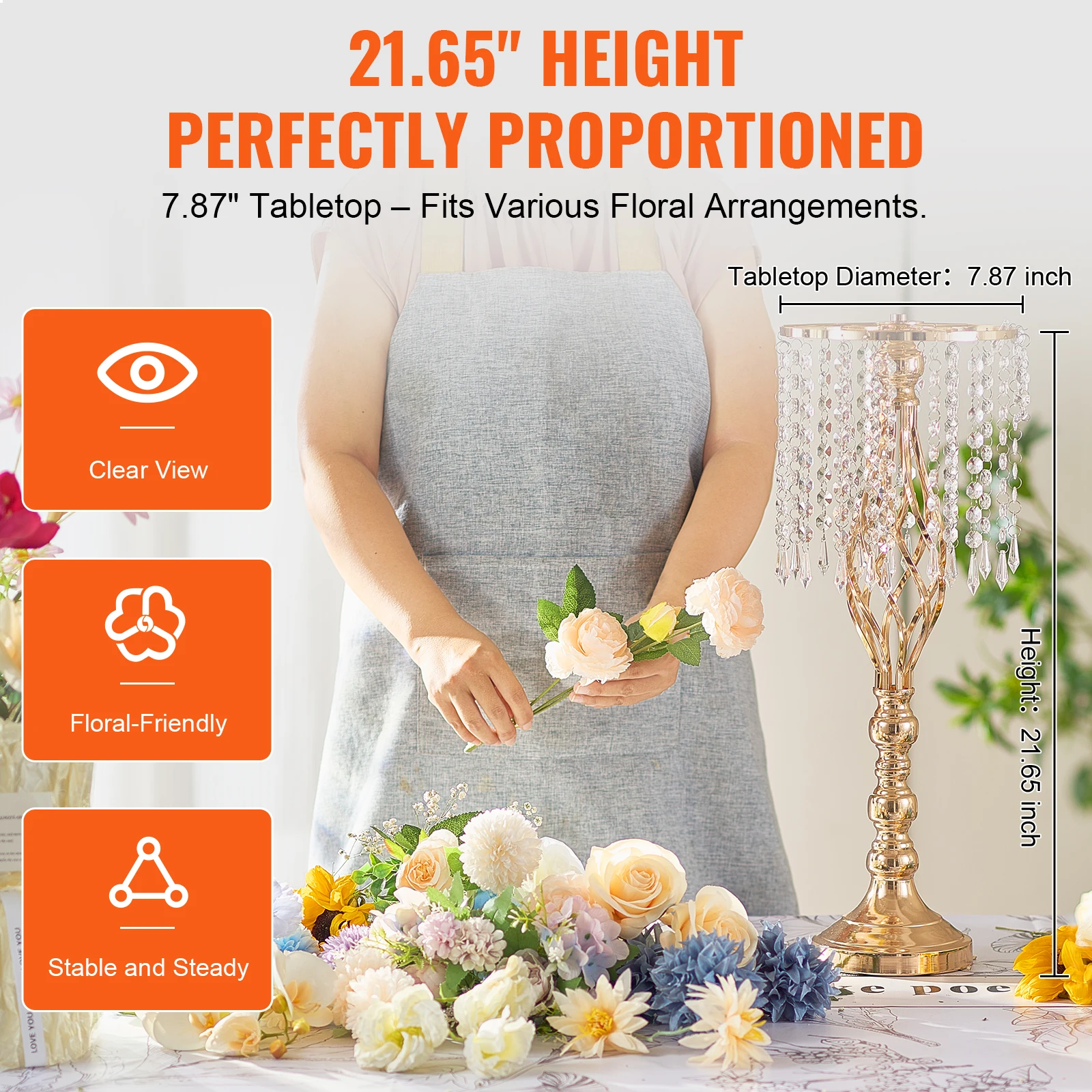 VEVOR Hoge Kristallen Bruiloft - Centerpiece Vase Tall recensie en prijs