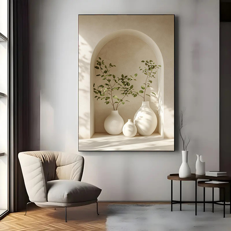 Grote frameloze canvas kunstpr - Centerpiece Vase Tall recensie en prijs