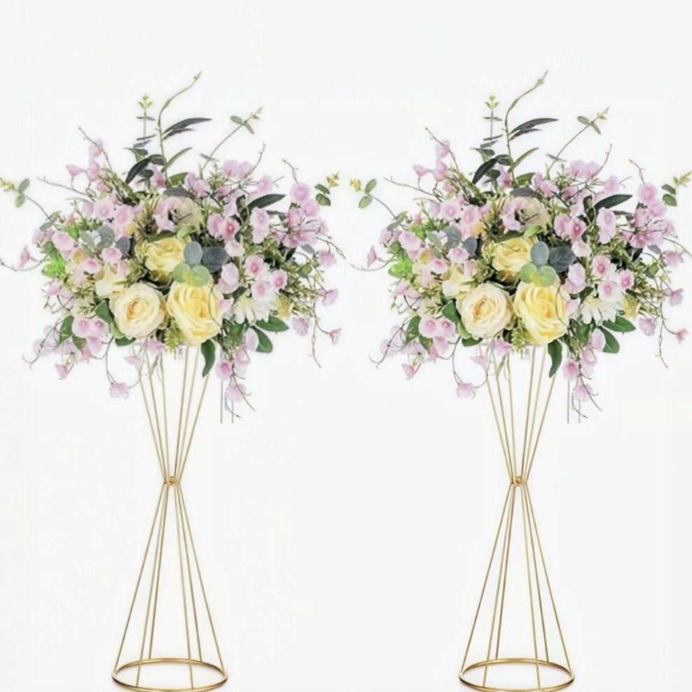 Gouden geometrische bloemensta - Centerpiece Vase Tall recensie en prijs