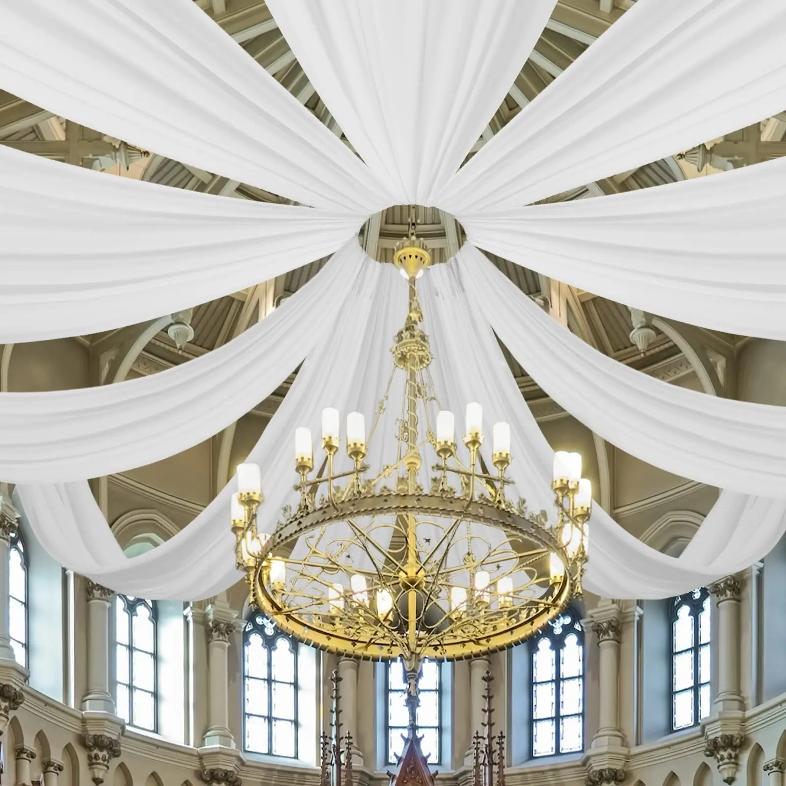 Witte trouwjurk plafondgordijn - Wedding Ceremony Supply recensie en prijs