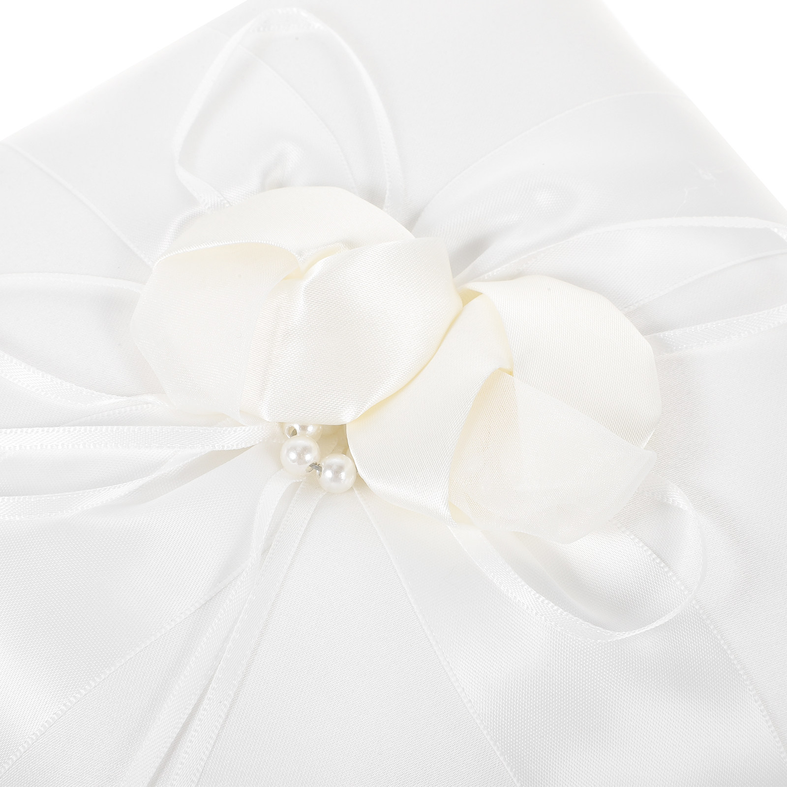 20x20cm Elegant Wit Satijnen Z - Ring Bearer Pillow recensie en prijs