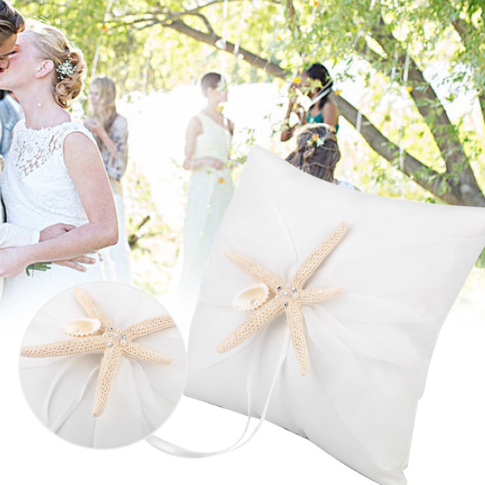 Ivoorkleurig ringkussen voor b - Ring Bearer Pillow recensie en prijs
