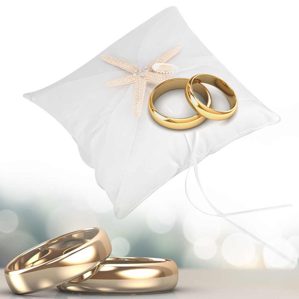 Ivoorkleurig ringkussen voor b - Ring Bearer Pillow recensie en prijs
