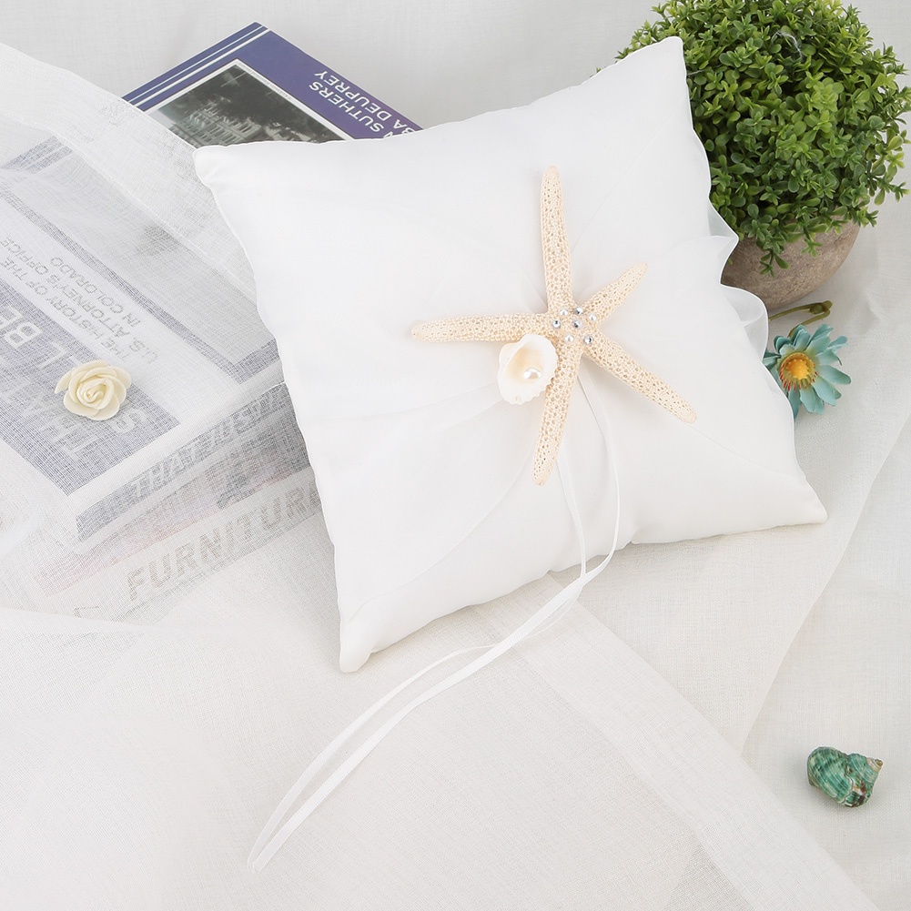 Ivoorkleurig ringkussen voor b - Ring Bearer Pillow recensie en prijs