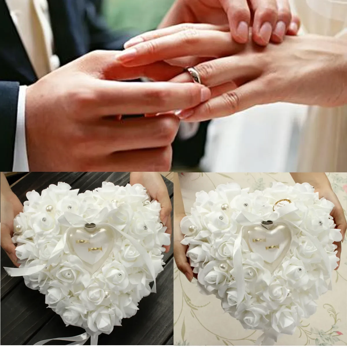 Witte Ringdrager Kussen Kussen - Ring Bearer Pillow recensie en prijs