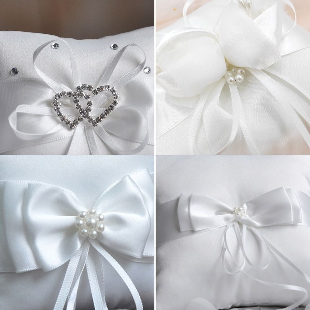 15*15cm 20*20cm Ringkussen Wit - Ring Bearer Pillow recensie en prijs