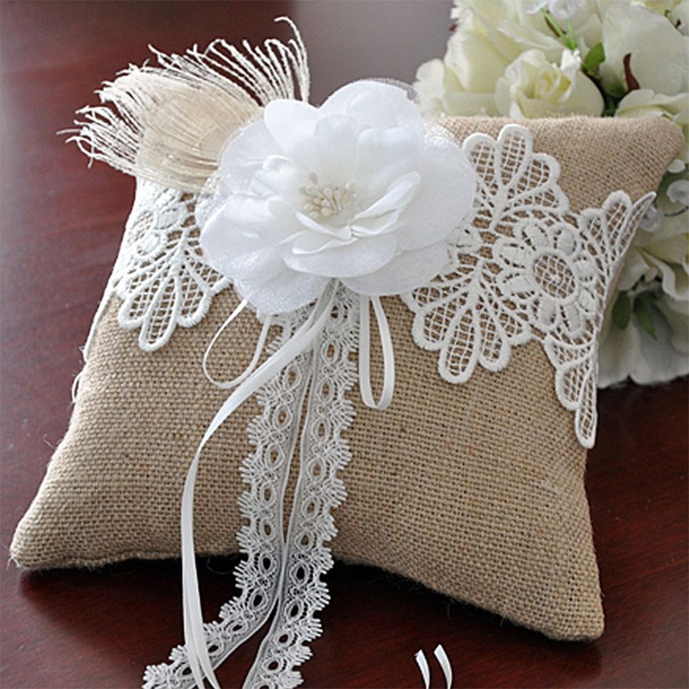 15*15cm 20*20cm Ringkussen Wit - Ring Bearer Pillow recensie en prijs