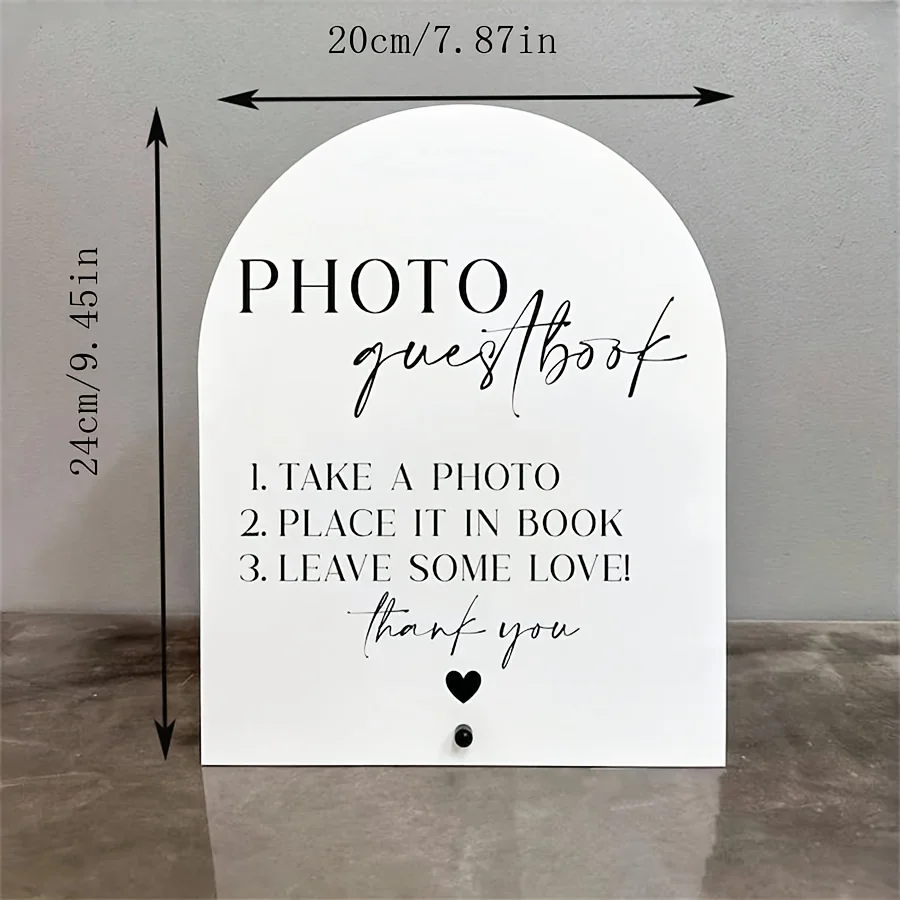 Elegant acryl gastenboekbord v - Personalized Guest Book recensie en prijs