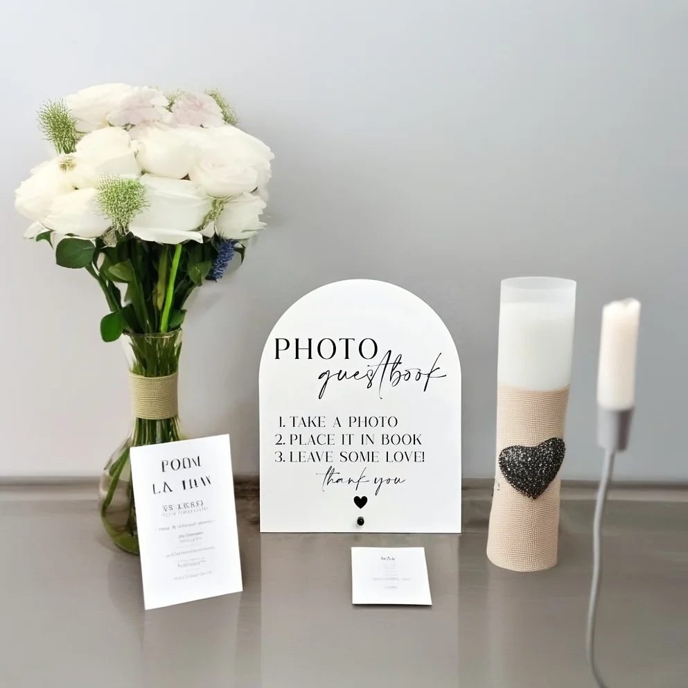 Elegant acryl gastenboekbord v - Personalized Guest Book recensie en prijs