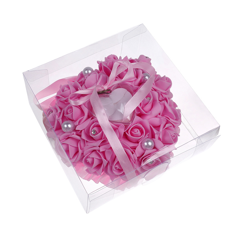 1 stks hartvorm Rose Bloemen R - Ring Bearer Pillow recensie en prijs