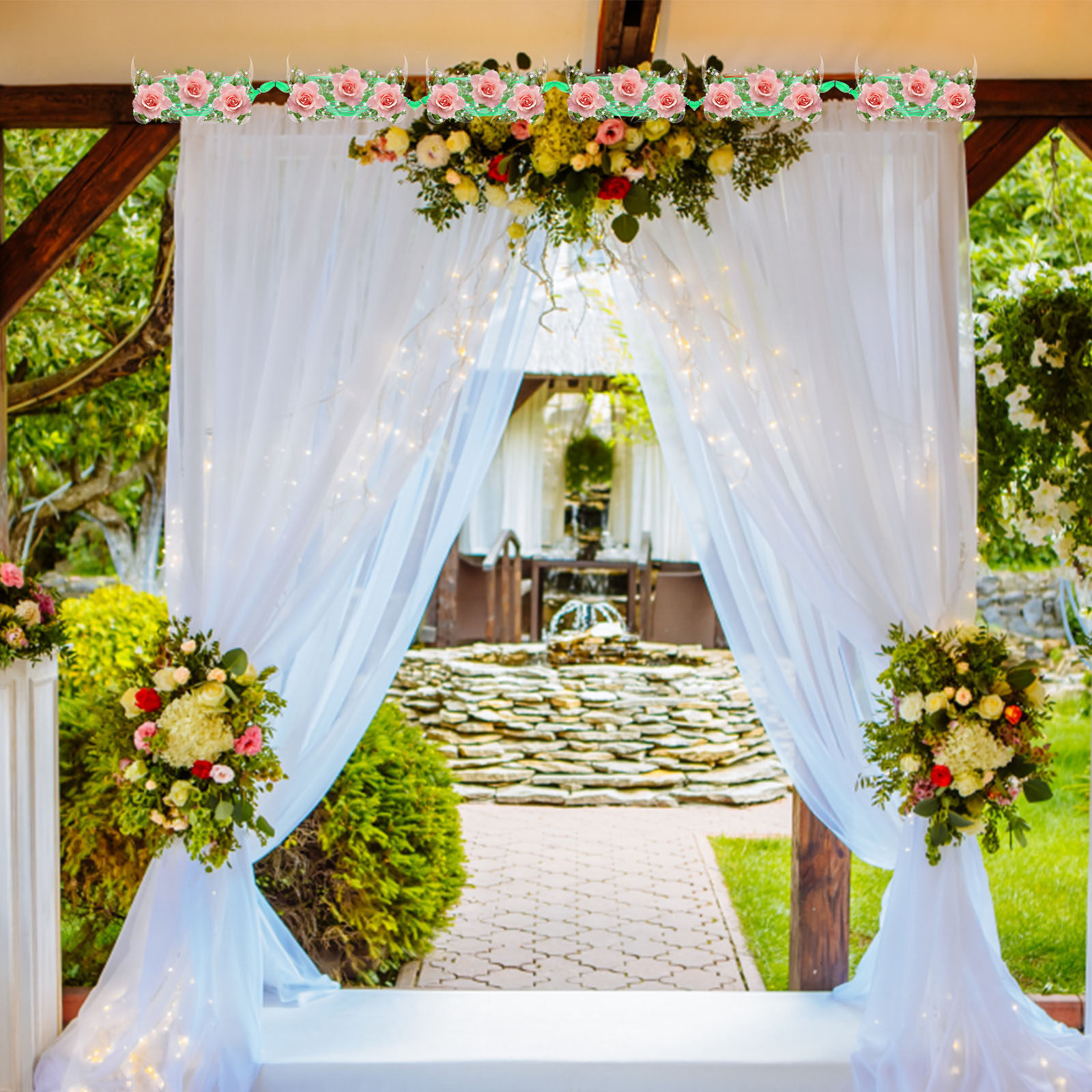 1Set Worstvormige Bloemenschui - Wedding Floral Supply recensie en prijs