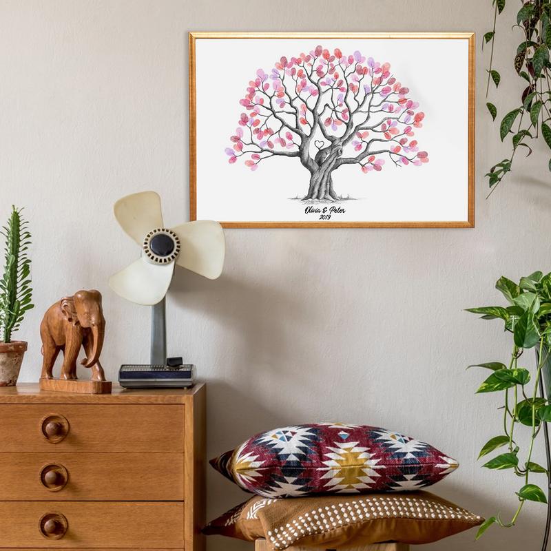 Vingerafdruk Boom Bruiloft Afs - Personalized Guest Book recensie en prijs