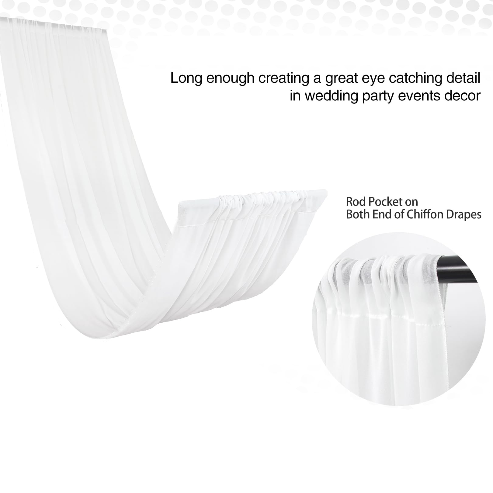 Bruiloft Boog Plafond Gedrapee - Wedding Ceremony Supply recensie en prijs