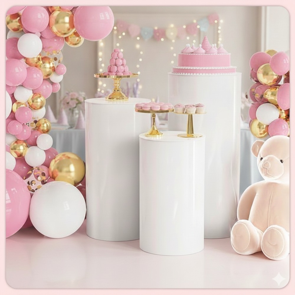 3/5 stuks witte cilindrische s - Wedding Support recensie en prijs