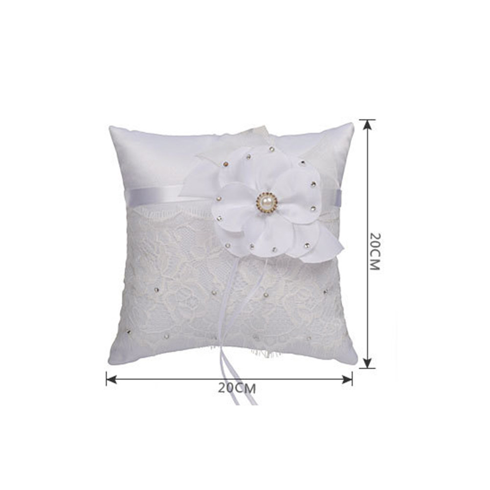 Trouwringkussen Kant Bloem Par - Ring Bearer Pillow recensie en prijs