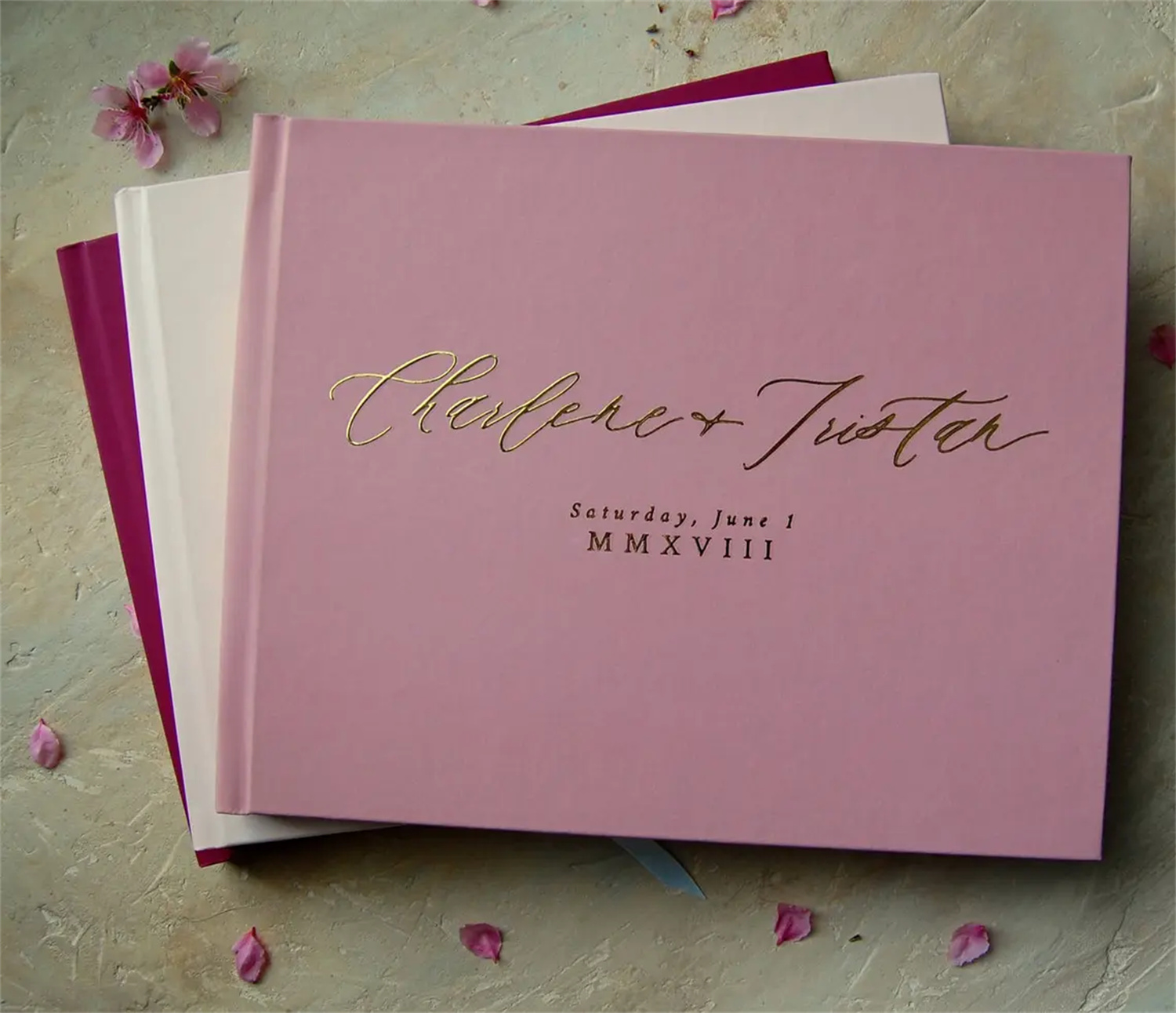 Gepersonaliseerd mauve gastenb - Personalized Guest Book recensie en prijs