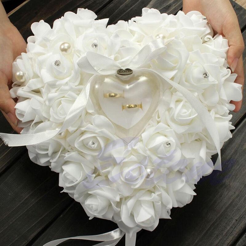 Huwelijksceremonie Ivoor Satin - Ring Bearer Pillow recensie en prijs