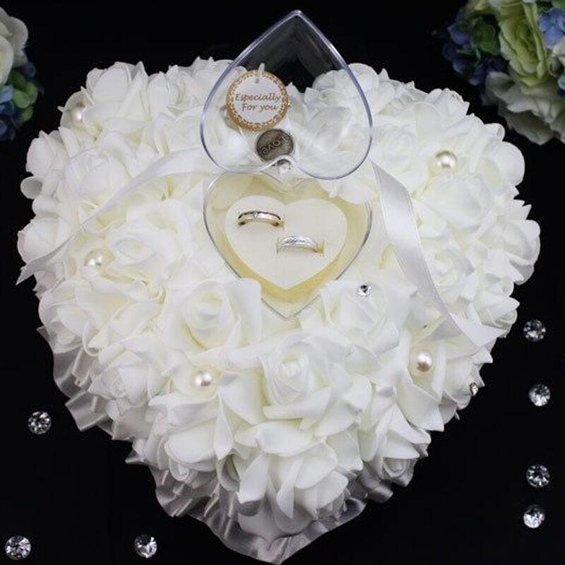 Huwelijksceremonie Ivoor Satin - Ring Bearer Pillow recensie en prijs