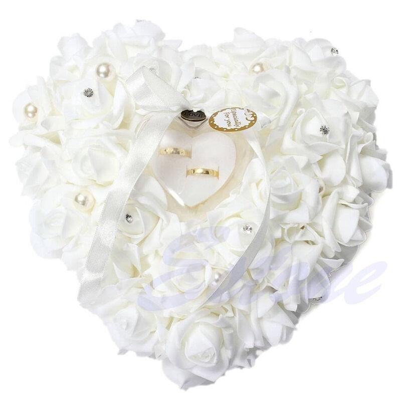 Huwelijksceremonie Ivoor Satin - Ring Bearer Pillow recensie en prijs