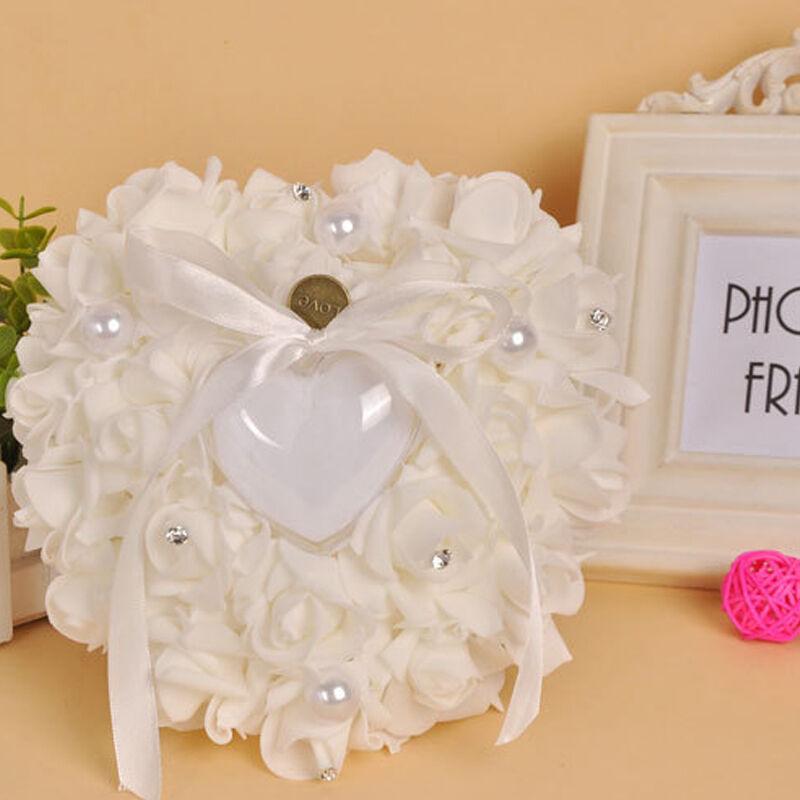 Huwelijksceremonie Ivoor Satin - Ring Bearer Pillow recensie en prijs